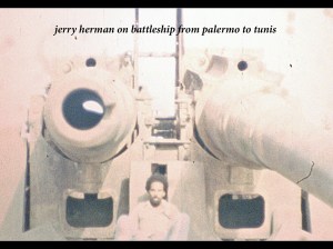 Jerry Herman travelling by boat from Italy to Tunis!